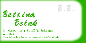 bettina belak business card